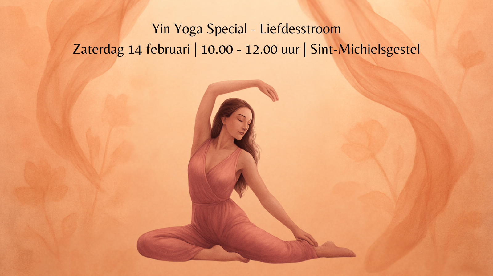 Yin Yoga Liefdesstroom op 14 februari 2025 van 10.00 - 12.00 uur